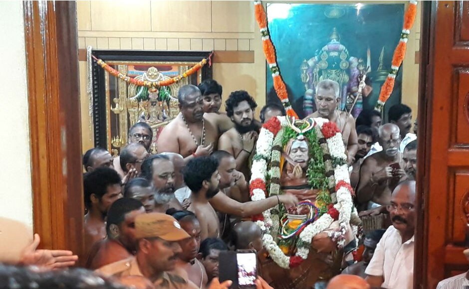 Born Subramaniyam Mahadevan on 18 July, 1935, Saraswathi was anointed successor to the Mutt by Sri Chandrasekarendra Saraswathi Swamigal and was given the title on 22 March, 1954. Prasanna Venkatesh/101Reporters Born Subramaniyam Mahadevan on 18 July, 1935, Saraswathi was anointed successor to the Mutt by Sri Chandrasekarendra Saraswathi Swamigal and was given the title on 22 March, 1954. Prasanna Venkatesh/101Reporters