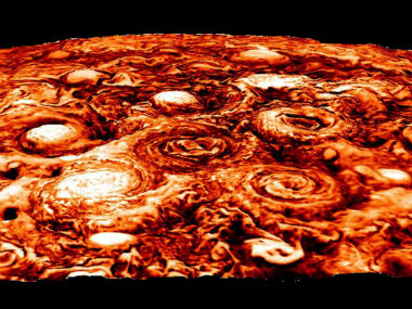 Juno probe reveals that Jupiter's weather layer contains more than three Earth-masses of matter Juno probe reveals that Jupiter's weather layer contains more than three Earth-masses of matter