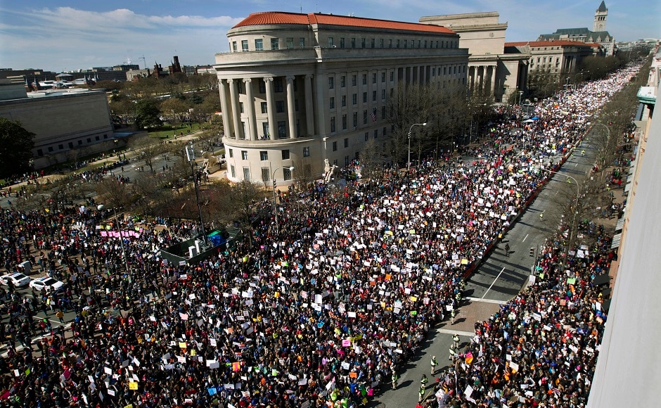 March For Our Lives Thousands Of Americans Rally Across Us To Demand Tighter Gun Laws Photos 