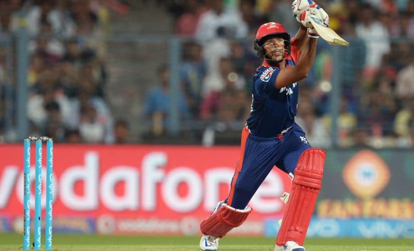 Mayank Agarwal plays a shot during the 2016 IPL when he was playing for Delhi Daredevils. AFP