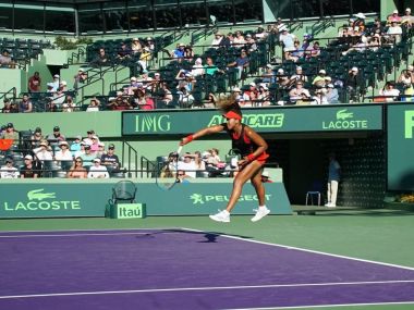 Miami Open: Serena Williams crashes out in first round with straight-sets defeat against Indian Wells champ Naomi Osaka Miami Open: Serena Williams crashes out in first round with straight-sets defeat against Indian Wells champ Naomi Osaka