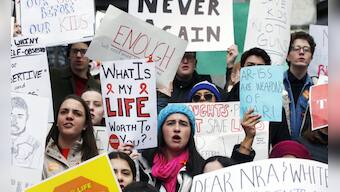 'Enough is enough': US students stage walkouts against guns