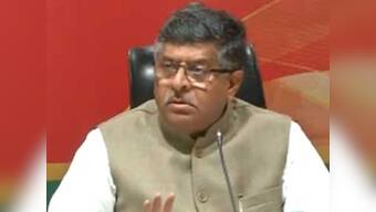 Ravi Shankar Prasad says P Chidambaram passed 80:20 scheme to benefit Gitanjali group