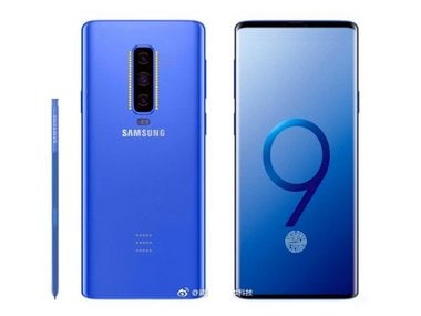 A fan-made render of the Samsung Galaxy Note 9. Gizmochina