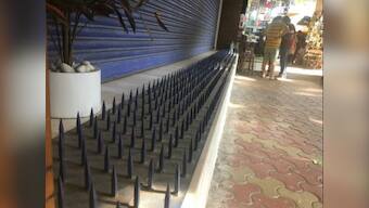 After widespread criticism on social media, HDFC Bank removes 'anti-homeless' iron spikes outside Mumbai branch