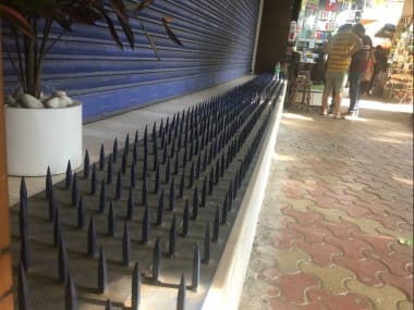 After widespread criticism on social media, HDFC Bank removes 'anti-homeless' iron spikes outside Mumbai branch