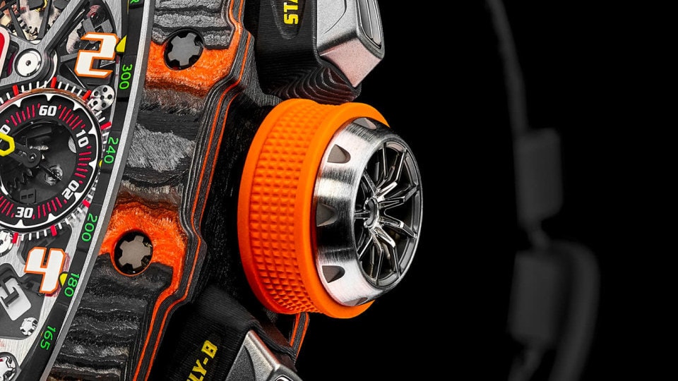 Limited-edition RM 11-03 wristwatch designed by McLaren Design Director Rob Melville.