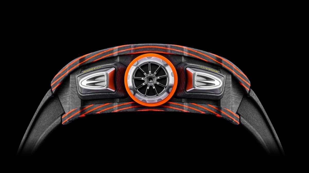 Limited-edition RM 11-03 wristwatch designed by McLaren Design Director Rob Melville.
