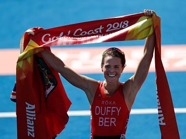 Commonwealth Games 2018: Bermudan triathlete Flora Duffy wins first gold medal of event