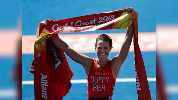 Commonwealth Games 2018: Bermudan triathlete Flora Duffy wins first gold medal of event