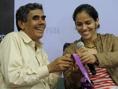 Commonwealth Games 2018: Saina Nehwal says she 'gifts gold medal to father, mother and country' Commonwealth Games 2018: Saina Nehwal says she 'gifts gold medal to father, mother and country'