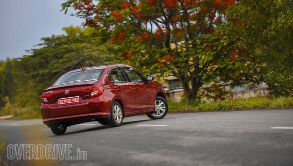 The rear end of the 2018 Honda Amaze looks a lot more appealing and is reminiscent of the last generation Honda City.