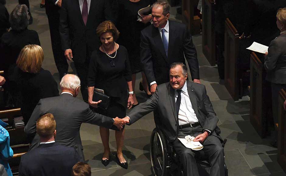 Barbara Bush, who died on Tuesday at the age of 92, had requested in her last wishes a modest funeral at the Gothic-style cathedral, where she and her husband, former president George HW Bush, were devoted members for decades. AP Barbara Bush, who died on Tuesday at the age of 92, had requested in her last wishes a modest funeral at the Gothic-style cathedral, where she and her husband, former president George HW Bush, were devoted members for decades. AP