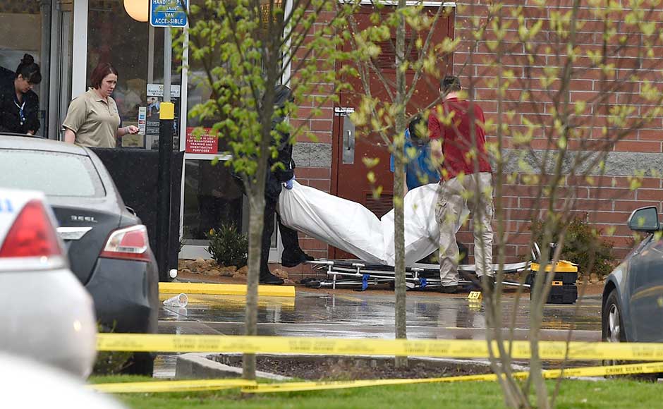 The Metro Nashville Police Department said Taurean Sanderlin, 29, Joe Perez, 20, and Deebony Groves, 21, were shot dead at the all-night Waffle House restaurant in the suburb of Antioch at 3:25 am (08:25 local time). The fourth victim, 23-year-old Akilah Dasilva, died in hospital. A body is carried out of Waffle House after the shooting. AP The Metro Nashville Police Department said Taurean Sanderlin, 29, Joe Perez, 20, and Deebony Groves, 21, were shot dead at the all-night Waffle House restaurant in the suburb of Antioch at 3:25 am (08:25 local time). The fourth victim, 23-year-old Akilah Dasilva, died in hospital. A body is carried out of Waffle House after the shooting. AP
