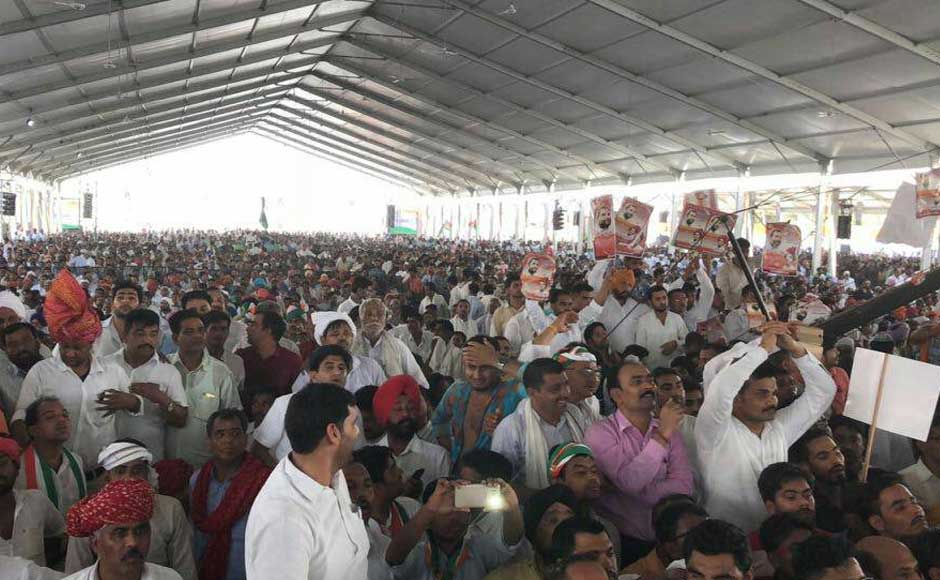 The well-attended rally at Ram Lila Maidan came almost a year before the next Lok Sabha polls and signalled Rahul's intention to build up electoral momentum with sharp attacks on Modi and his government. Twitter@INCIndia The well-attended rally at Ram Lila Maidan came almost a year before the next Lok Sabha polls and signalled Rahul's intention to build up electoral momentum with sharp attacks on Modi and his government. Twitter@INCIndia