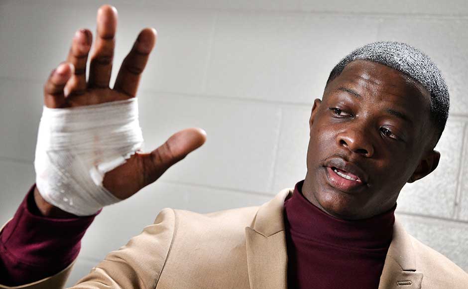 James Shaw, 29, told a press conference that he and his friend had sat down in the diner after visiting a nightclub, when they thought a pile of plates had crashed. James Shaw, 29, told a press conference that he and his friend had sat down in the diner after visiting a nightclub, when they thought a pile of plates had crashed.