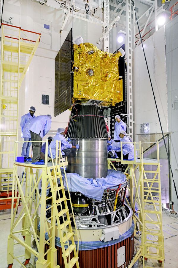 IRNSS-1I Spacecraft is being Integrated with PSLV-C41. ISRO
