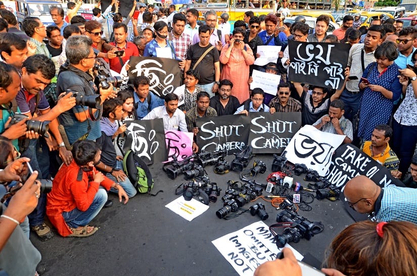 A freelance photojournalist, Biplab Mondal, on assignment for The Times of India was allegedly assaulted, stripped and threatened to death on Monday. Firstpost/Amita Ghose