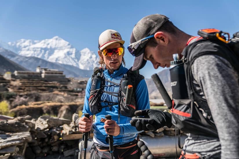 Ryan and Ryno do final route checks before heading out on the 10th day of their GHT attempt