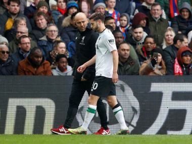 Premier League: Adam Lallana's World Cup chances in jeopardy after muscle injury during Crystal Palace clash Premier League: Adam Lallana's World Cup chances in jeopardy after muscle injury during Crystal Palace clash