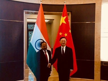Ajit Doval holds talks with Chinese official Yang Jiechi ahead of Sushma Swaraj, Nirmala Sitharaman's Beijing visit Ajit Doval holds talks with Chinese official Yang Jiechi ahead of Sushma Swaraj, Nirmala Sitharaman's Beijing visit