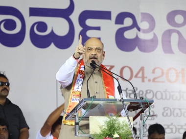 Karnataka Election 2018: Amit Shah addresses rally in Bagalkot, urges people to support BS Yeddyurappa Karnataka Election 2018: Amit Shah addresses rally in Bagalkot, urges people to support BS Yeddyurappa