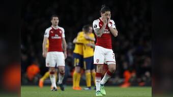 Europa League: Familiar frailties haunt Arsenal as Atletico Madrid's dogged resistance hands them advantage