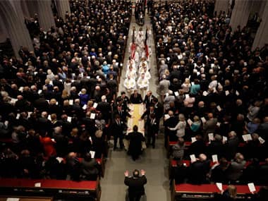 Laughter, tears mark Barbara Bush's funeral as hundreds gather to pay last respects to former first lady in Houston