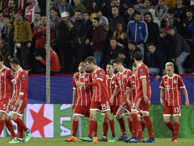Champions League: Bayern Munich gain advantage in quarter-final tie after narrow win at Sevilla in first leg Champions League: Bayern Munich gain advantage in quarter-final tie after narrow win at Sevilla in first leg
