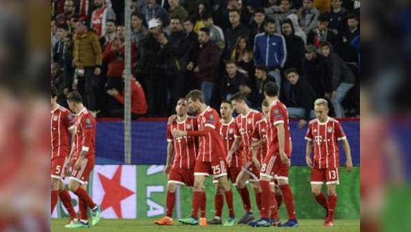 Champions League: Bayern Munich gain advantage in quarter-final tie after narrow win at Sevilla in first leg