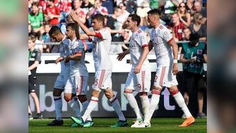 Bundesliga: Bayern Munich tune up for Real Madrid with win at Hanover; Borussia Dortmund thump Leverkusen 4-0