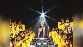 Beyoncé, Solange Knowles suffer onstage fall during Coachella act; sisters laugh off mishap