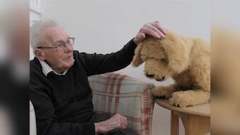 Robotic dog Biscuit lends helping paw to dementia patients in British care home, helps spark memories