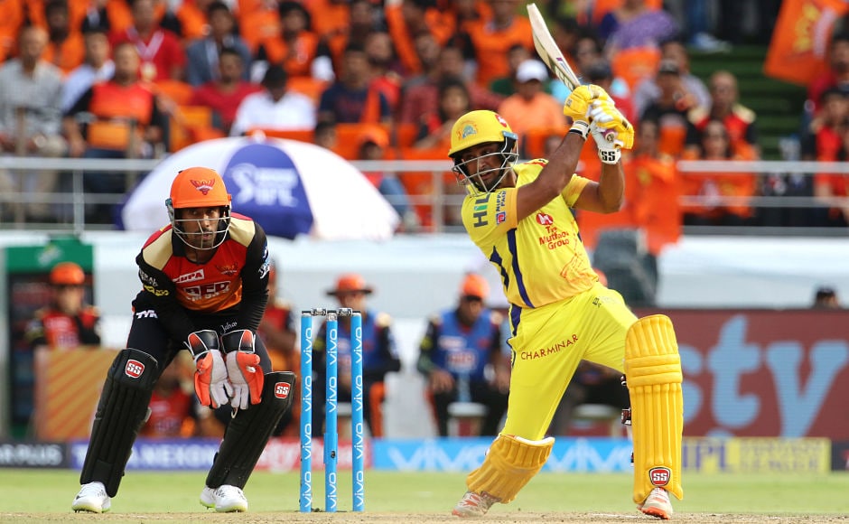 Chennai Super Kings' Ambati Rayudu played a brilliant knock of 79 runs which came off mere 37 balls, which included 9 fours and 4 sixes. His knock paved the way to Chennai winning the game by 4 runs. Chennai Super Kings' Ambati Rayudu played a brilliant knock of 79 runs which came off mere 37 balls, which included 9 fours and 4 sixes. His knock paved the way to Chennai winning the game by 4 runs.
