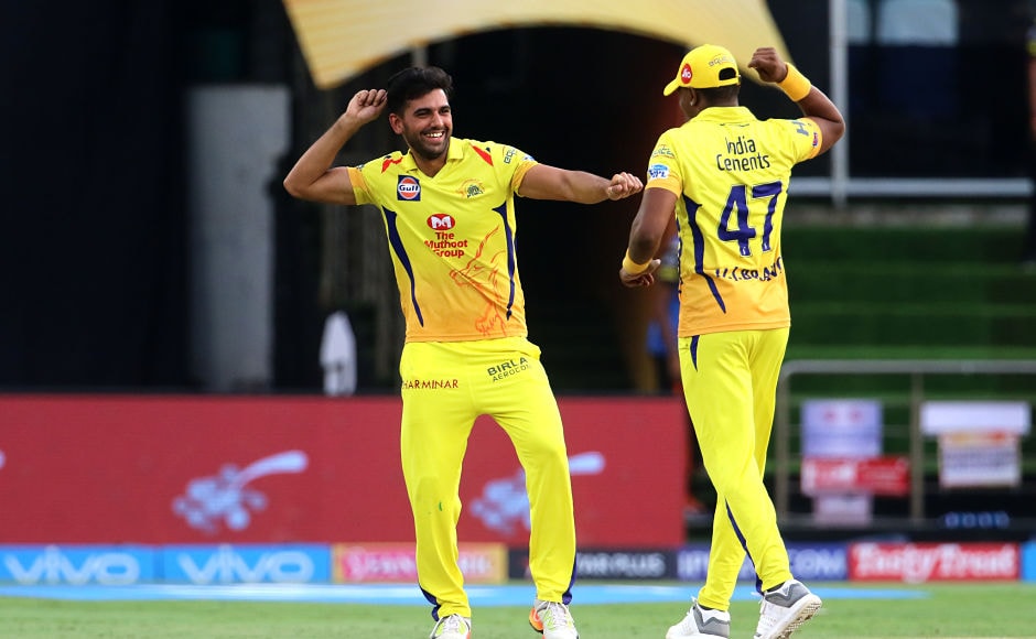 Deepak Chahar was the star with the ball for Chennai Super Kings, keeping MS Dhoni's faith in him intact as he ripped apart the Sunrisers Hyderabad batting line-up early on their innings. He took 3/15 in his quota of 4 overs. Sportzpics Deepak Chahar was the star with the ball for Chennai Super Kings, keeping MS Dhoni's faith in him intact as he ripped apart the Sunrisers Hyderabad batting line-up early on their innings. He took 3/15 in his quota of 4 overs. Sportzpics