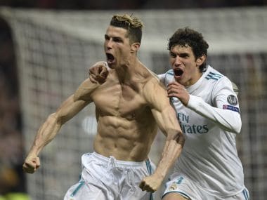 Cristiano Ronaldo netted a last-minute penalty to send Real Madrid into their 8th successive semi-final. AFP