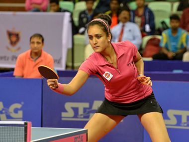 Manika Batra. Image courtesy : Twitter @DoordarshanSports