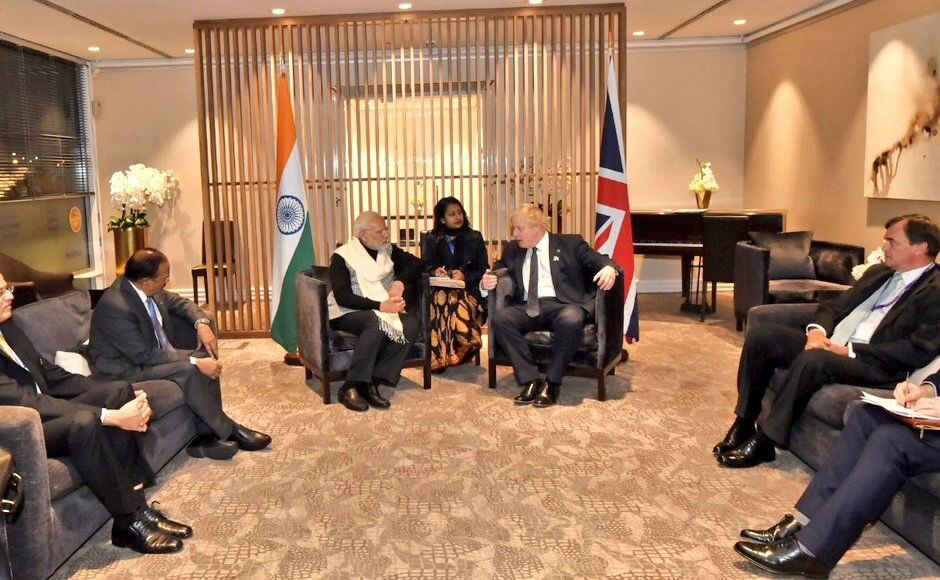 Modi had landed in Britain from Stockholm for bilateral engagements as well as multilateral discussions as part of the Commonwealth Heads of Government Meeting (CHOGM). Twitter@MEAIndia Modi had landed in Britain from Stockholm for bilateral engagements as well as multilateral discussions as part of the Commonwealth Heads of Government Meeting (CHOGM). Twitter@MEAIndia
