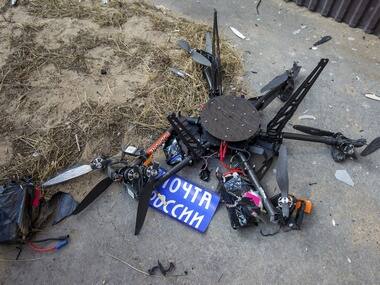 The damaged mail delivery drone. Reuters