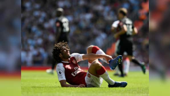 Premier League: Arsenal's Mohamed Elneny suffers ankle ligament damage against West Ham, but could return soon