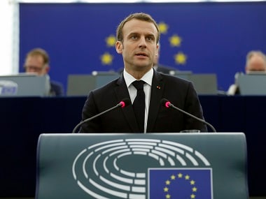 File image of France's president Emmanuel Macron. AP