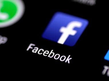 The Facebook application is seen on a phone screen. Image: Reuters