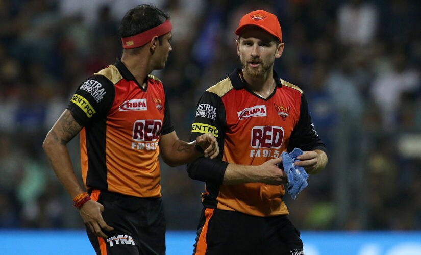 Sunrisers Hyderabad skipper Kane Williamson was regularly seen spurring his bowlers on during the second innings. Sportzpics