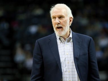 San Antonio Spurs head coach Gregg Popovich. Reuters