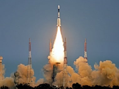 The launch of the . Image courtesy: ISRO