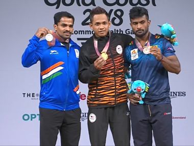 Commonwealth Games 2018: Weightlifter Gururaja Poojary lifts 249 kgs to clinch silver in men's 56kg event Commonwealth Games 2018: Weightlifter Gururaja Poojary lifts 249 kgs to clinch silver in men's 56kg event