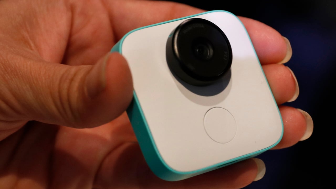 A Google Clips camera. Image: Reuters
