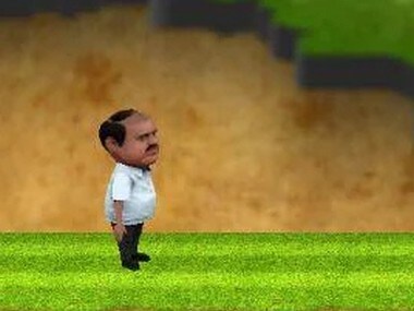 HD Kumaraswamy in the game Kumaranna for CM. Image courtesy: Play.google.com