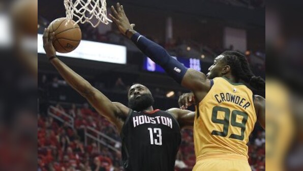 NBA Conference Semi-finals: James Harden scores 41 as Houston Rockets blast past Utah Jazz in series opener