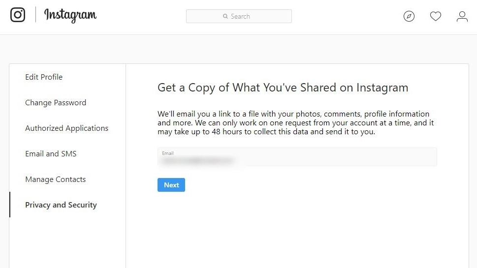Instagram download tool.